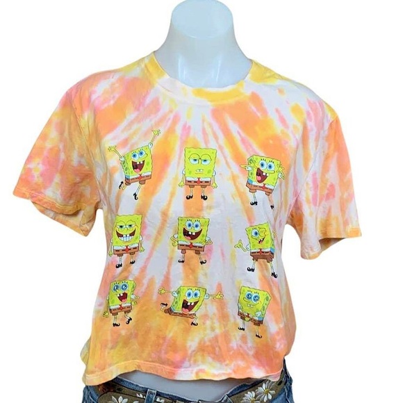 Tie-Dye SpongeBob Tee Shirt - Picture 1 of 5